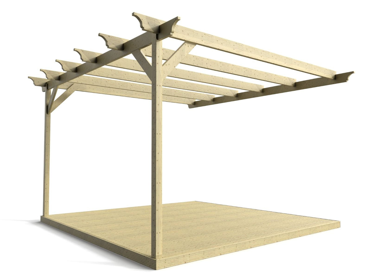 Wall Mounted Pergola & Decking Kit — Champion Design