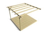 Wall Mounted Pergola and Decking Kit Corbel Design
