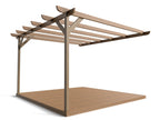 Wall Mounted Pergola and Decking Kit Corbel Design
