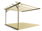 Wall Mounted Pergola and Decking Kit Corbel Design