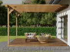 Wall Mounted Pergola and Decking Kit Sculpted Design