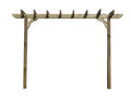 Corbel Single Beam Pergola, Plant Climbing Arbour - Sculpted brace