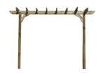 Corbel Single Beam Pergola, Plant Climbing Arbour - Sculpted brace