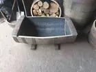 Reclaimed Oak Whiskey Half Barrel Planter — Large
