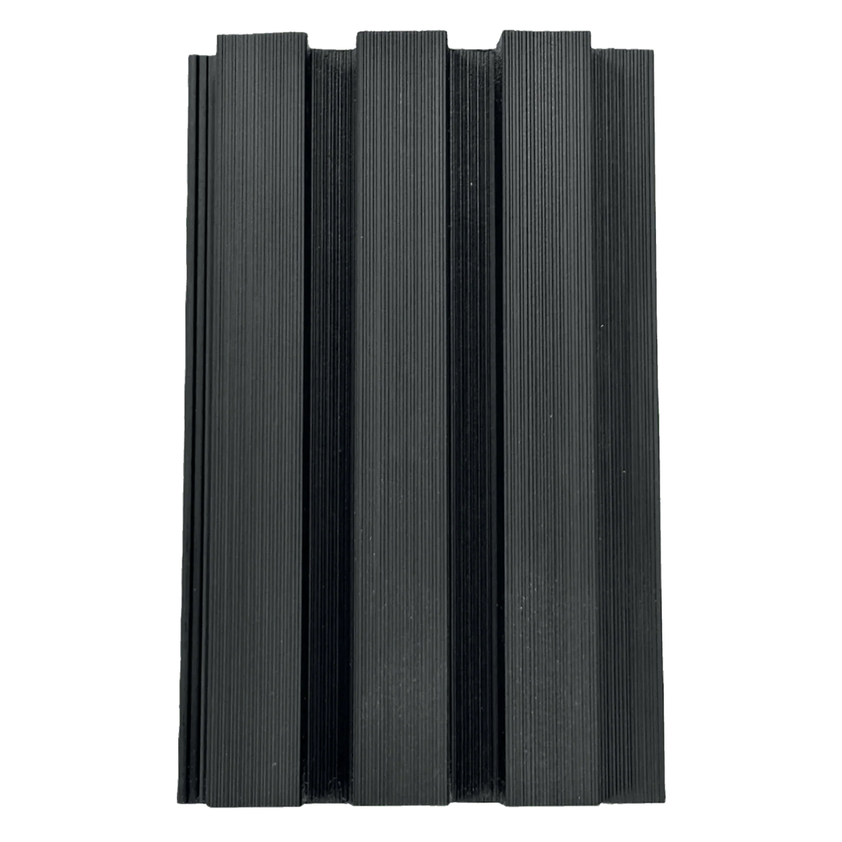 Black Composite Slatted Cladding Board — Series 2
