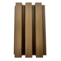 Golden Oak Composite Slatted Cladding Board — Series 2