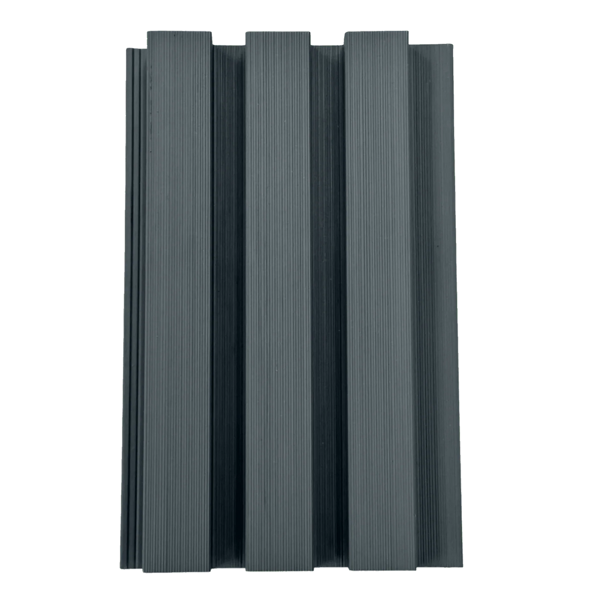 Grey Slatted Composite Cladding Board — Series 2
