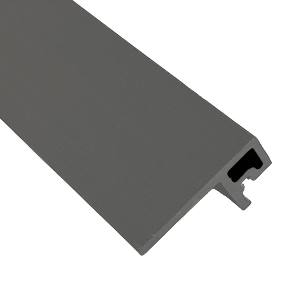 Silver Composite F-Trim End Trim 3.6m — Series 1 Cladding
