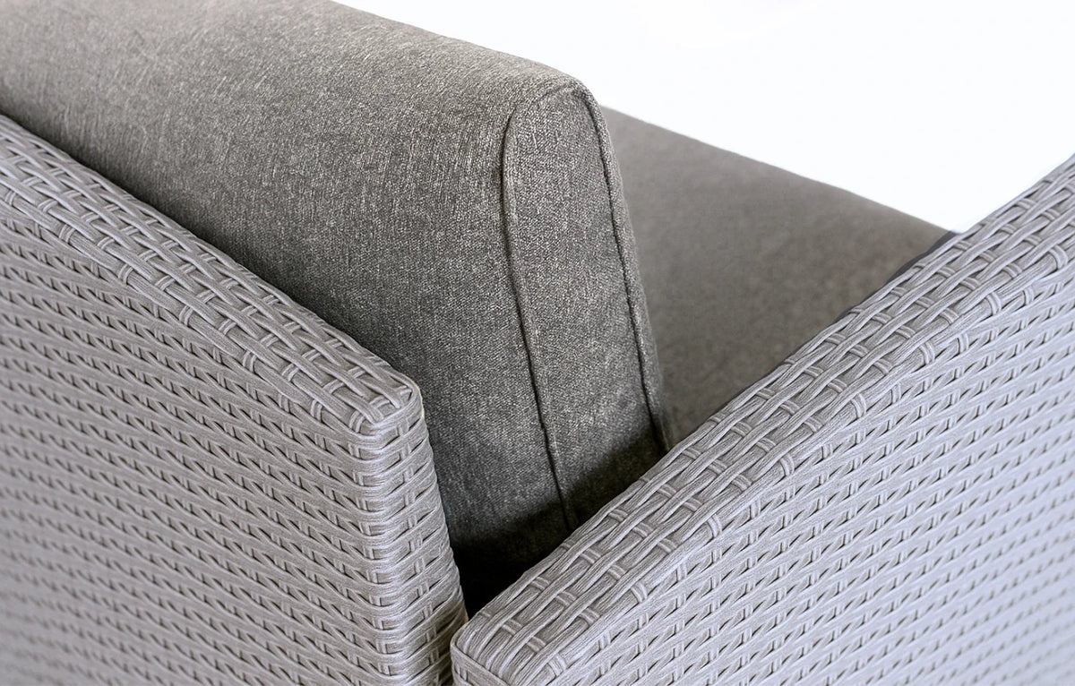 Stockholm 6-Seater Grey Rattan Corner Dining & Lounge Set