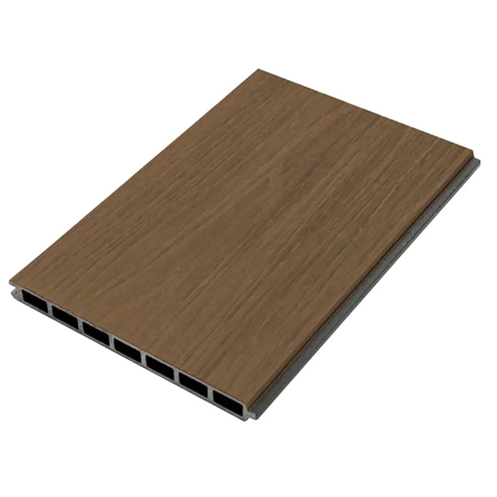 Teak Co-Extrusion Composite Flat Fence Board 207mm x 1.8m - VerandaCovers