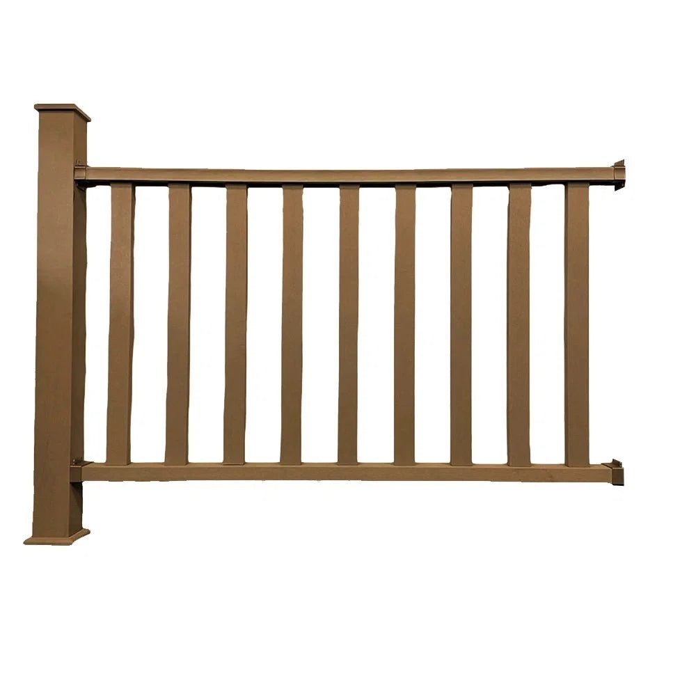Teak Composite Balustrade Railing Kit - VerandaCovers