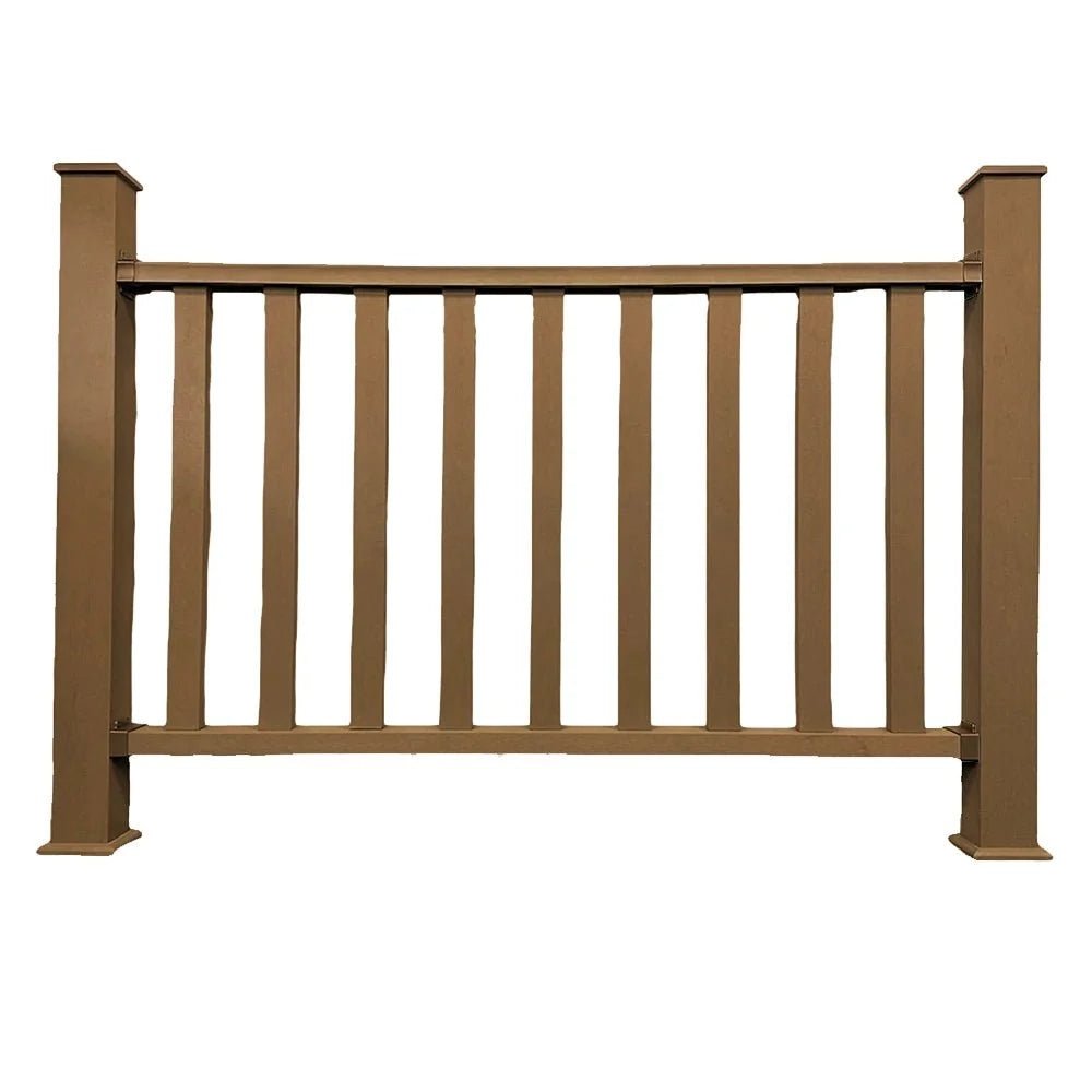 Teak Composite Balustrade Railing Kit - VerandaCovers