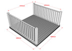 Decking Kit With Two Side Balustrade