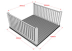 Decking Kit With Two Side Balustrade