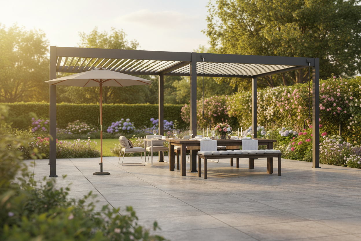 VerandaCovers Hero — Modena Aluminium Pergola