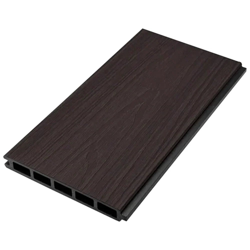 Walnut Co-Extrusion Composite Flat Fence Board 157mm x 1.8m - VerandaCovers