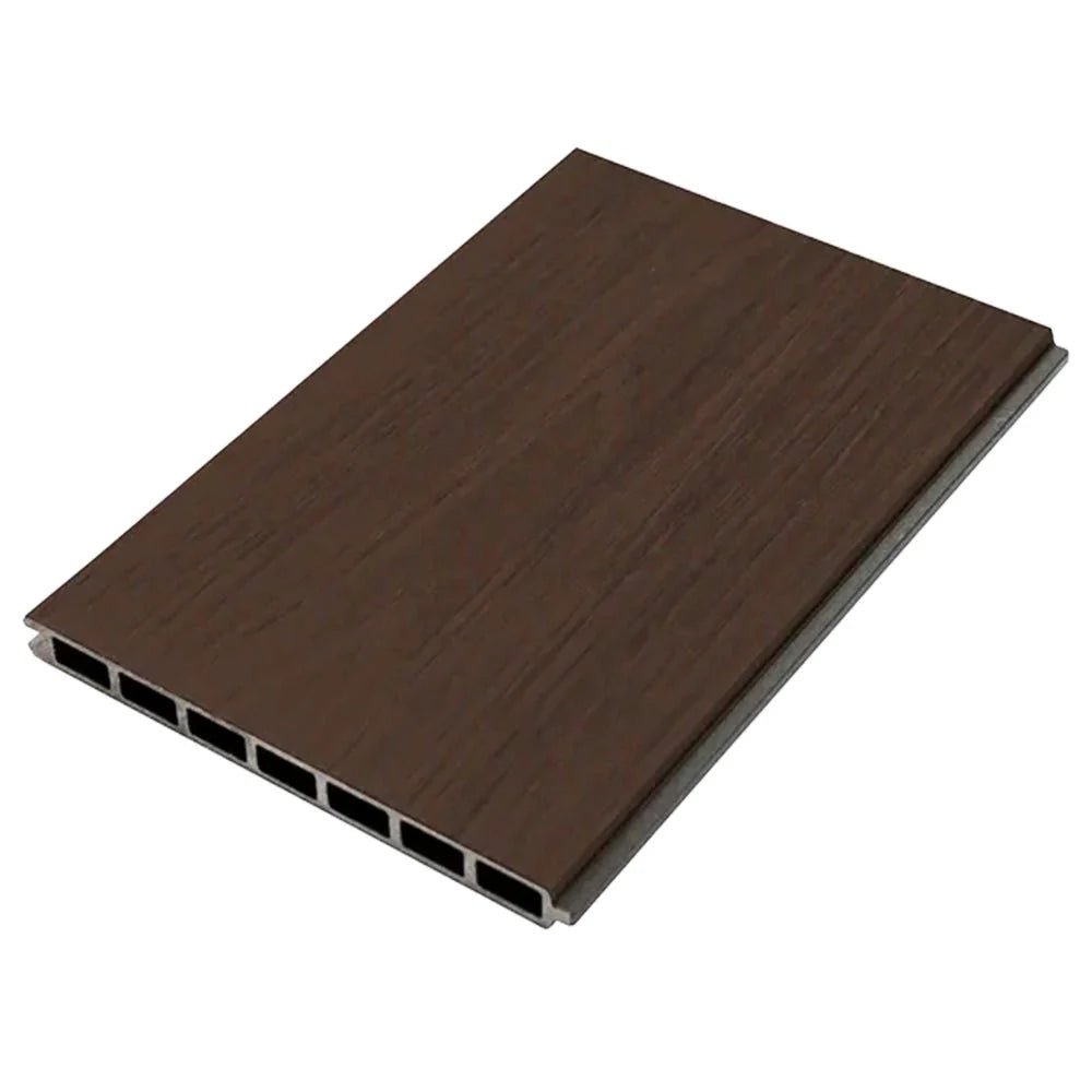 Walnut Co-Extrusion Composite Flat Fence Board 207mm x 1.8m - VerandaCovers