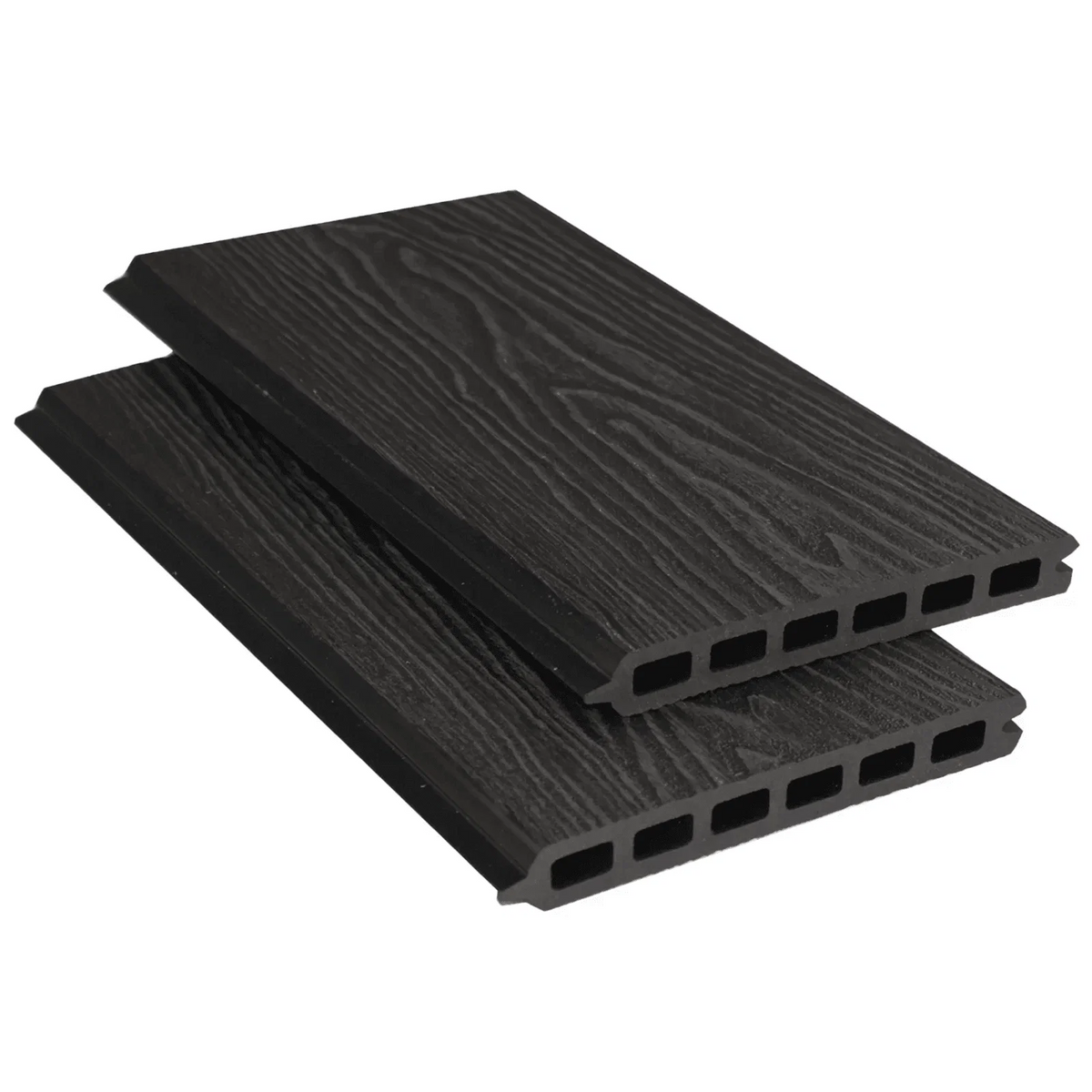 Black Woodgrain Composite Fence Slat 150mm x 1.8m