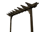 Sculpted Double Beam Pergola & Plant Climbing Arbour