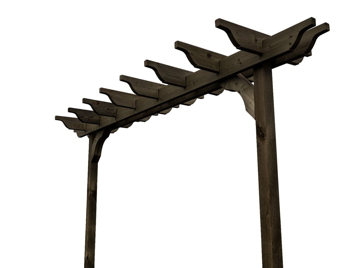 Sculpted Double Beam Pergola & Plant Climbing Arbour