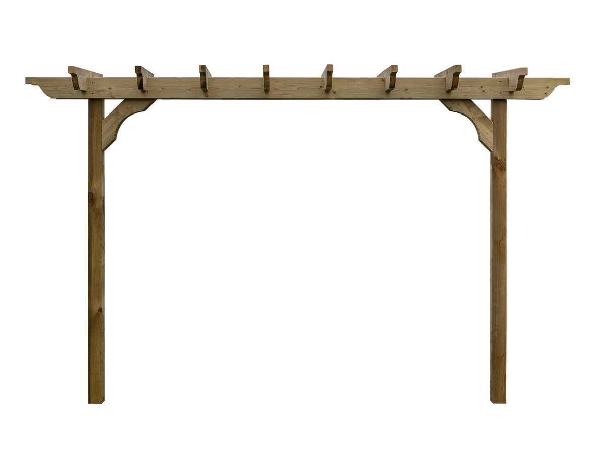 Sculpted Double Beam Pergola & Plant Climbing Arbour
