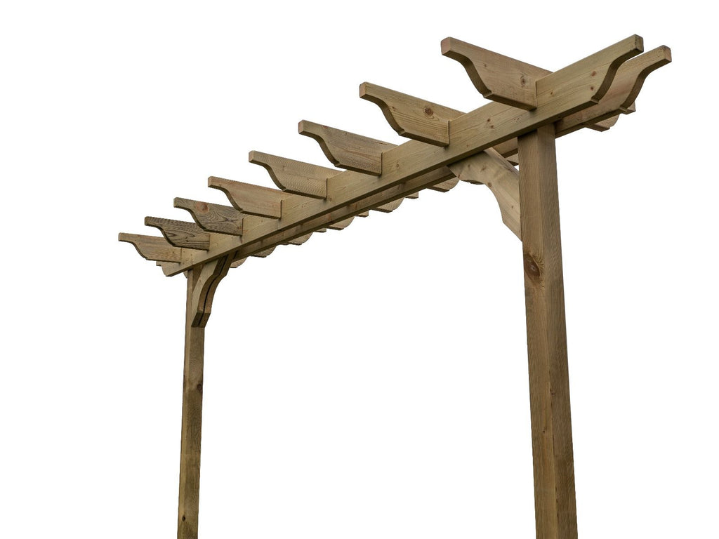 Sculpted Double Beam Pergola & Plant Climbing Arbour