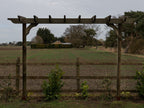 Sculpted Double Beam Pergola & Plant Climbing Arbour