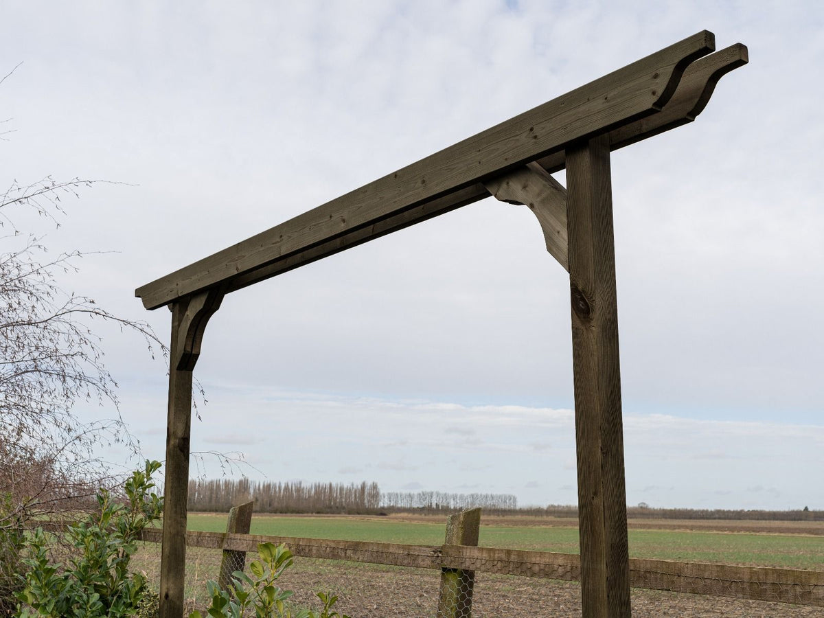 Screen Double Beam Pergola, Plant Climbing Arbour - Sculpted Brace