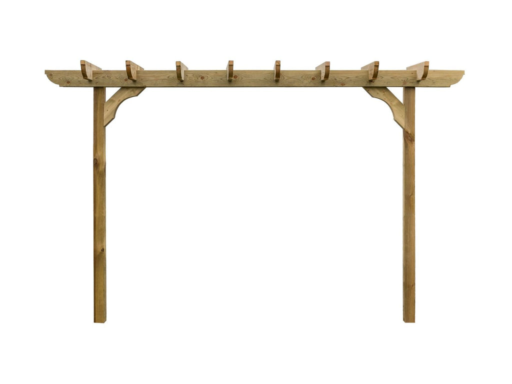 Corbel Double Beam Pergola, Plant Climbing Arbour - Sculpted brace