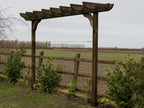 Corbel Double Beam Pergola, Plant Climbing Arbour - Sculpted brace