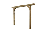 Screen Double Beam Pergola, Plant Climbing Arbour - Corbel Sculpted Brace