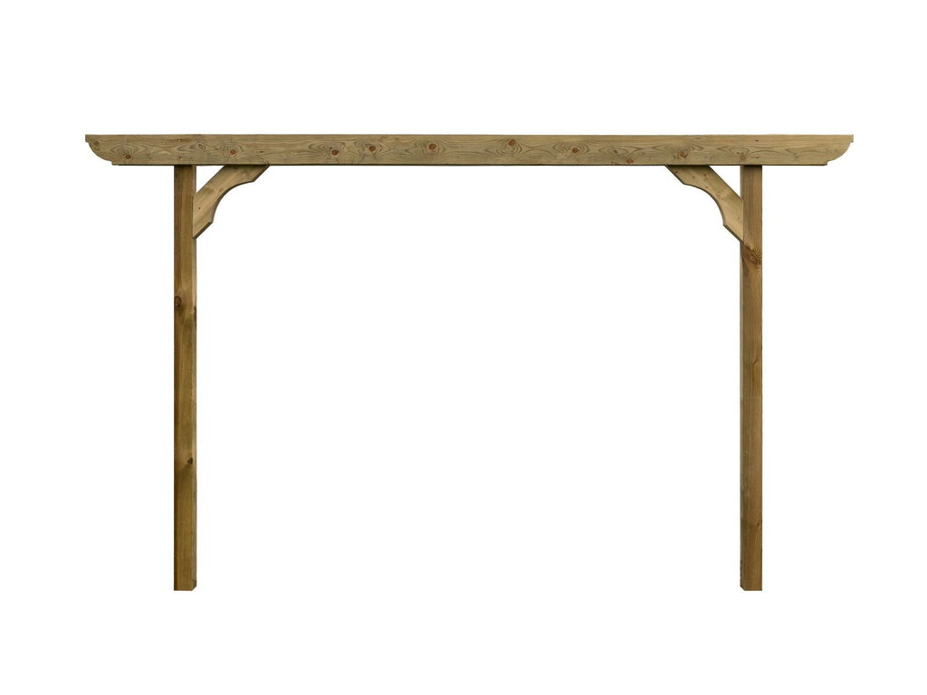Screen Double Beam Pergola, Plant Climbing Arbour - Corbel Sculpted Brace